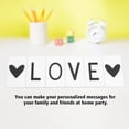 thumbnail image 2 of 85pcs Black Letters Sign DIY For A4 LED Cinematic Light Box Home Party Wedding Decor, 2 of 7