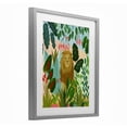thumbnail image 4 of Stoic Lion Tropical Forest Gray Framed Print Under Glass, design by Nabeela Rumi, 4 of 10
