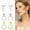 style4, variant on DESIGNICE 3 Pairs Statement Earrings for Women,Dense Rhinestone Layout Gold Earrings for Women,Starlit Mood Statement Earrings,Style1