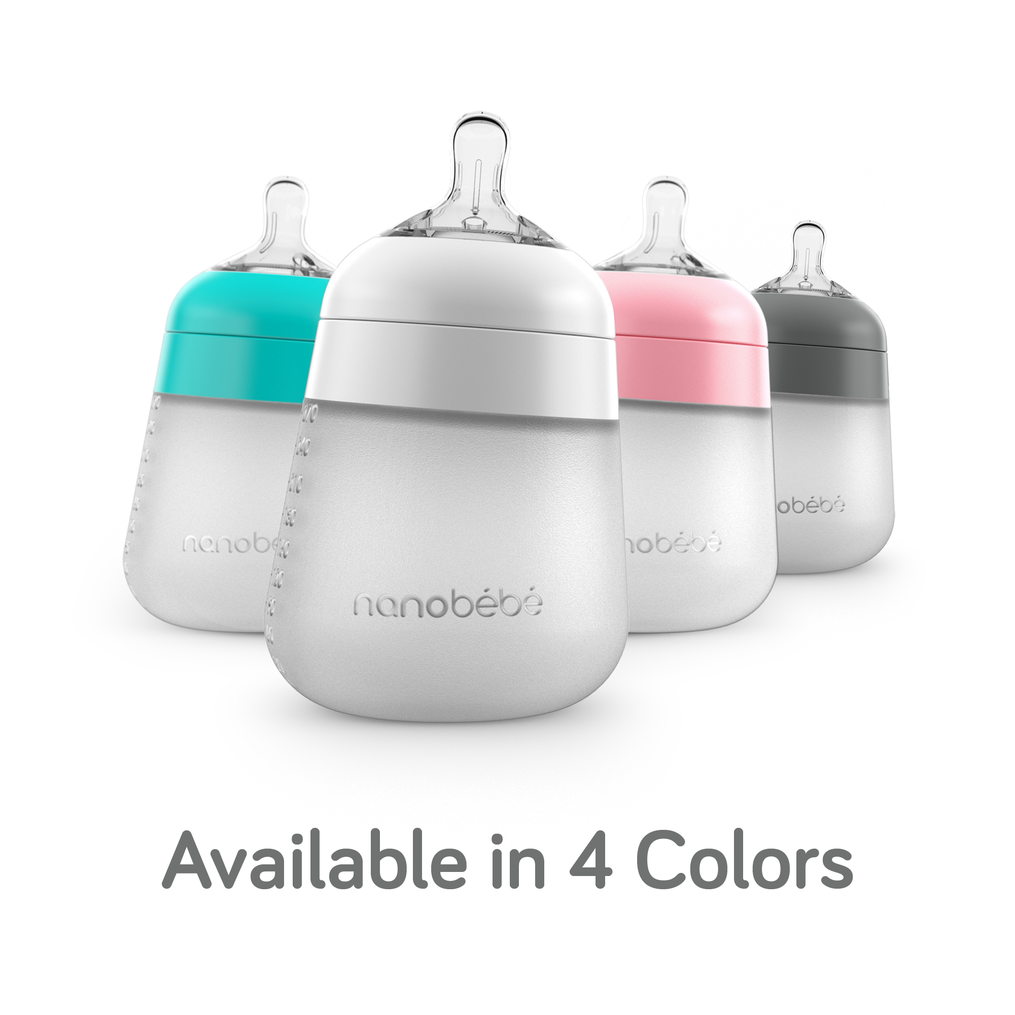 Nanobébé Anti-Colic Flexy Silicone Baby Bottles 9oz, 3-Pack photo 6