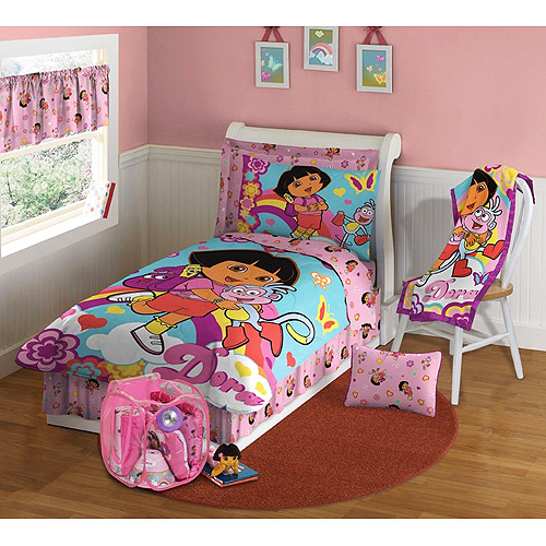 Nickelodeon Dora the Explorer 10 Piece Toddler Bedding Set