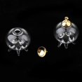thumbnail image 3 of pitrice 2Pcs Mini Méduse Vide Verre Souhaitant Flacon Flacon Pendentif Charmes Or, 3 of 9