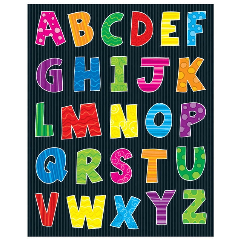 Alphabet letters promo stickers