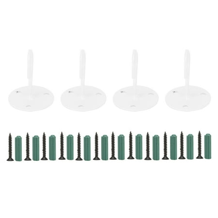 

4Pcs/Set Ceiling Hook Firm And Durable Wall Mounted Hooks Flower Pots Wind Chimes For Balcony Or Garage Wall Lanterns Home Door Living Room White