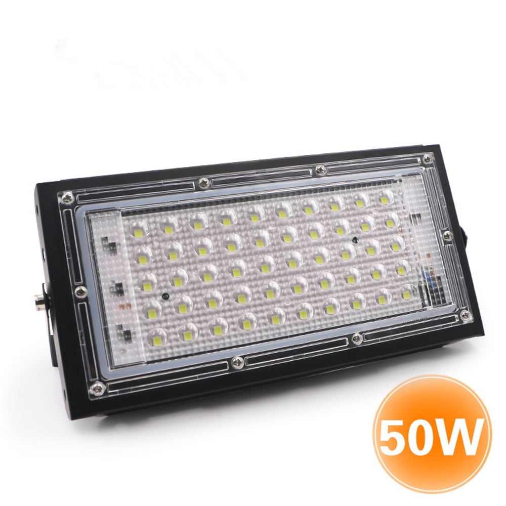 50W 36LED Waterproof Floodlight 6000K Lanscape Outdoor Spot Lamp Light 18650 