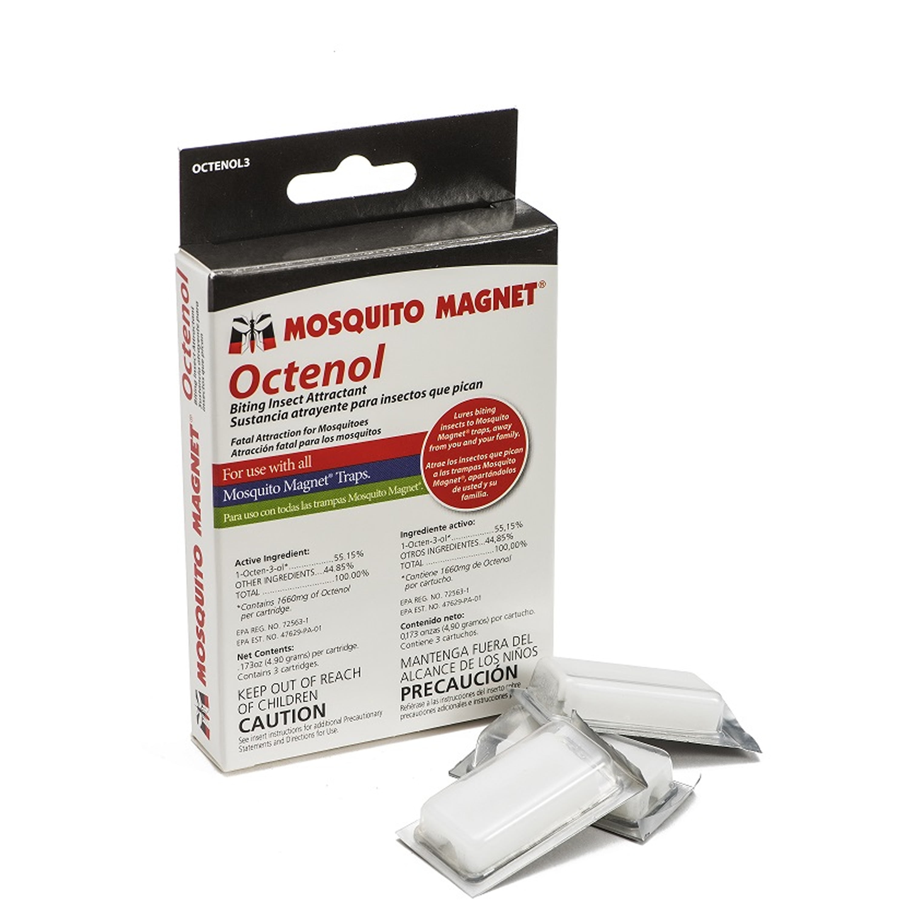 6~ MOSQUITO MAGNET Refill 3PK Cartridge Octenol Flies Insect Pest 9 Week Supply 