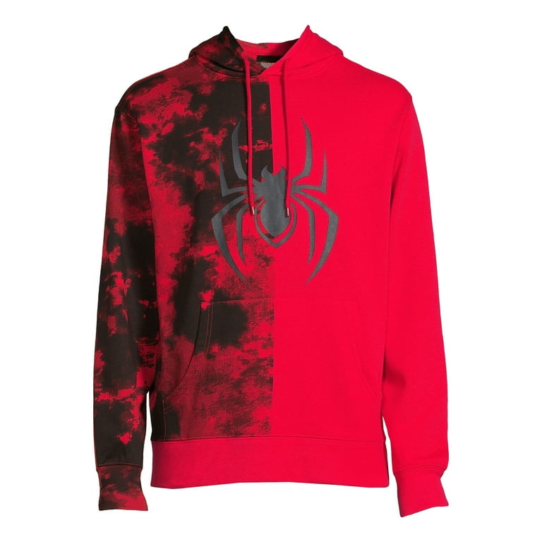 Marvel Men s Washed Spider Man Graffiti Graphic Pullover Hoodie