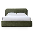thumbnail image 4 of Omax Decor Chloe Fabric Upholstered Platform Queen Bed in Moss Green, 4 of 7