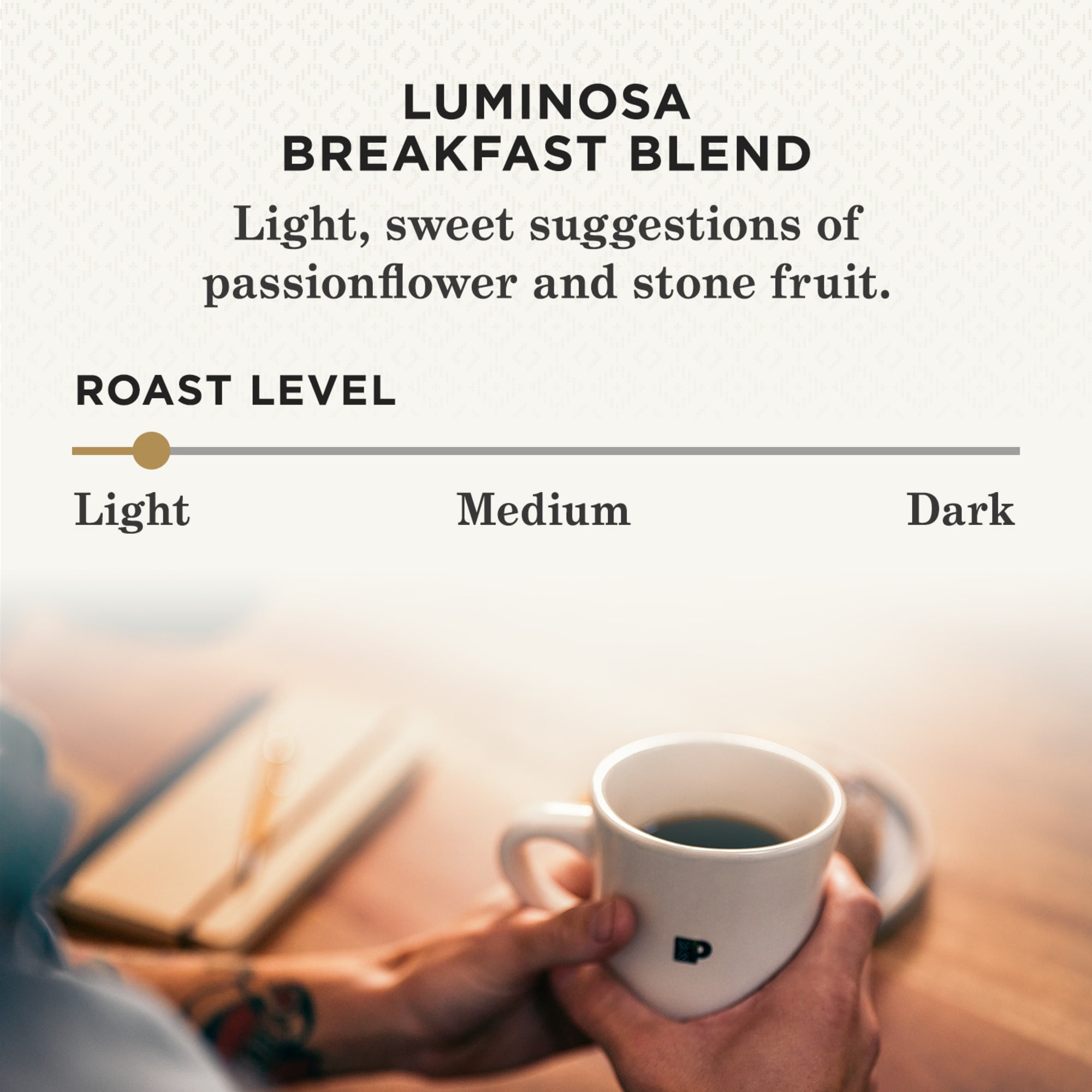 Peet's Coffee Luminosa Breakfast Blend, Light Roast Ground Coffee, 12 oz Bag