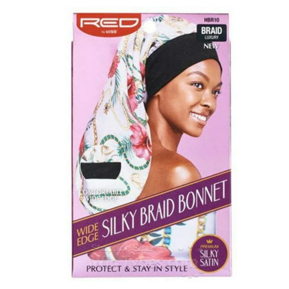 Red by Kiss Wide Edge Silky Braid Bonnet HBR