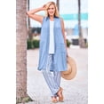thumbnail image 6 of Woman Within Plus Size Tall Straight Leg Linen Pant, 6 of 6