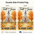thumbnail image 3 of SPXUBZ Fall for Jesus Garden Flag 12 x 18 Inch Linen Autumn Church Outdoor Yard Flag Christian Front Porch Farmhouse Lawn Patio Seasonal Decoration, 3 of 5