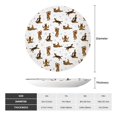 thumbnail image 2 of Honeii German Shepherd Dog Print Elegant Bone China Decorative Plate, Porcelain Plate,Art Crafts,Ceramic Ornaments for Home Office Wall Decor-7in, 2 of 6