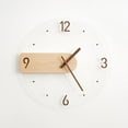 thumbnail image 3 of Wall Battery Operated 16 Inch Silent Non-Ticking Wall Clocks - Simple Nordic Style Decorative for Living Room Decor, Kitchen, 3 of 8
