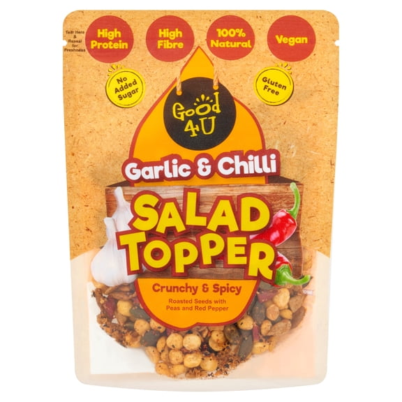 Good4U Garlic & Chilli Salad Topper 125g, Imported from Britain