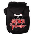 thumbnail image 3 of Christmas Pet Dog  Cat Hoodie Screen Printed, "Grinch Please", 3 of 10