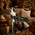 thumbnail image 3 of Playful Rottweiler Puppy Face Collage, Playful Pet Portrait Pattern, Warm Flannel Blanket for Living Room and Bedroom, Dog Lovers person's Day Gift, Pet Lover Home Decor, 3 of 9