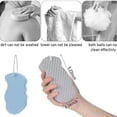 thumbnail image 4 of Exfoliante coreano para la piel, esponja de baño exfoliante súper suave, esponja exfoliante 3D, agradable para la piel y reutilizable para adultos y niños (2 piezas-A), 4 of 6
