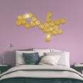 thumbnail image 5 of Ramiter Hexagon Acrylic Mirror DIY Wall Sticker 3D Stereo Home Decor With Adhesive, 5 of 5