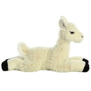 Aurora - Medium White Flopsie - 12 Llama - Adorable Stuffed Animal