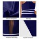 thumbnail image 3 of Traje de baño de una pieza para mujer Trajes de baño con corte de malla de cuello alto Traje de baño sexy Traje de baño - Azul Zhivalor BST3001334-2, 3 of 6