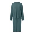 thumbnail image 4 of Women's Knit Sweater Set In Moth Fabric Warm And Cozy For Autumn And Winter Long Fitted Skirts Satin Summer Dress Women Womens Business Skirt Suits plus Size Dress Ladies Suits Size with Ladies Swim, 4 of 4