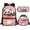 Panda Mushroom Pink, variant on Jeiento Highland Cow School Backpack for Girls 4-6 6-8 Kids Bookbag with Lunch Box 3Pcs Set Elementary School bag Lunch Bag Pencil Case Boys Mushroom Preschool Back Packs Satchel Purple