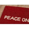 thumbnail image 3 of Novogratz Peace on Earth Hand Woven Doormat, 3 of 3