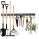 thumbnail image 1 of Tool Holder Garden Wall Mount,mohoo 64inch Garden Tool Hanging Tool Organizer Adjustable Storage System Garages With 4 Rails 16 Hooks Garden Tool Hold, 1 of 5