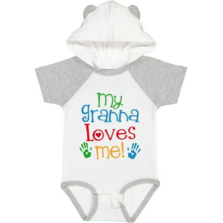 

Inktastic Granna Loves Me Grandkid Outfit Gift Baby Boy or Baby Girl Bodysuit