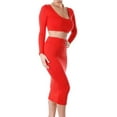 thumbnail image 2 of Vivian's Fashions Skirt - Cotton, Pencil Skirt (Junior and Junior Plus Sizes), 2 of 2