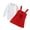 Red, variant on Vedolay Skirts For Girl Toddler Girl's 2 Piece Outfit Bow Front Short Sleeve Tee and Plaid Pleated Aline Skirt Set,Red 2-3 Years