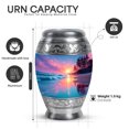 thumbnail image 2 of Yatskia Sunset Beach Large Cremation Urns for Human Ashes Adult Brother and Sister, Small Memorial Keepsake Urn for Adult Ashes, (Monar 10 Inch and 3 Inch), 2 of 8