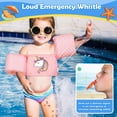 thumbnail image 3 of MoKo Swim Vest for Kid 20-50 lbs, Swimming Arm Floaties  Water Wings for 2-7 Years Old, Pink, 3 of 7