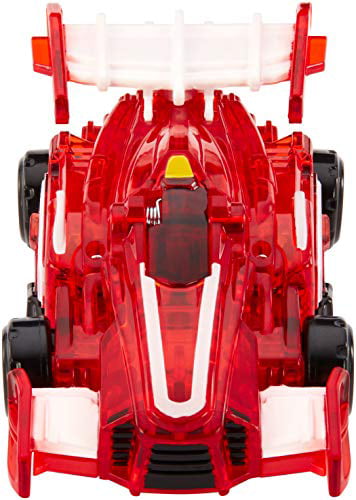Mecard Shuma Transforming Robot Toy Car Red with Action Cards 