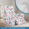 thumbnail image 3 of Qpednta Flowers Recliner Chair Covers Polyester Couch Covers with Side Pocket Stretch Furniture Protector for Living Room Farmhouse Home 4‑Piece Set, 3 of 7