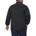 thumbnail image 3 of INSPIRE CHIC Men's Big & Tall Long Sleeve Button Down Formal Shirt with Chest Pocket XL Black, 3 of 5