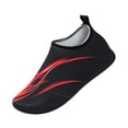 thumbnail image 2 of HTHLVMD Non-Slip Pool Shoes, Water Shoes for Women Men Quick-Dry Aqua Socks Swim Beach Outfits Barefoot Yoga Exercise Wear Sport Accessories Pool Camping Must Haves River Hiking, Red 9.5, 2 of 4