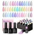 thumbnail image 1 of Esmalte de uñas en gel Beetles Pastel, 23 piezas con capa superior y base, 1 of 7