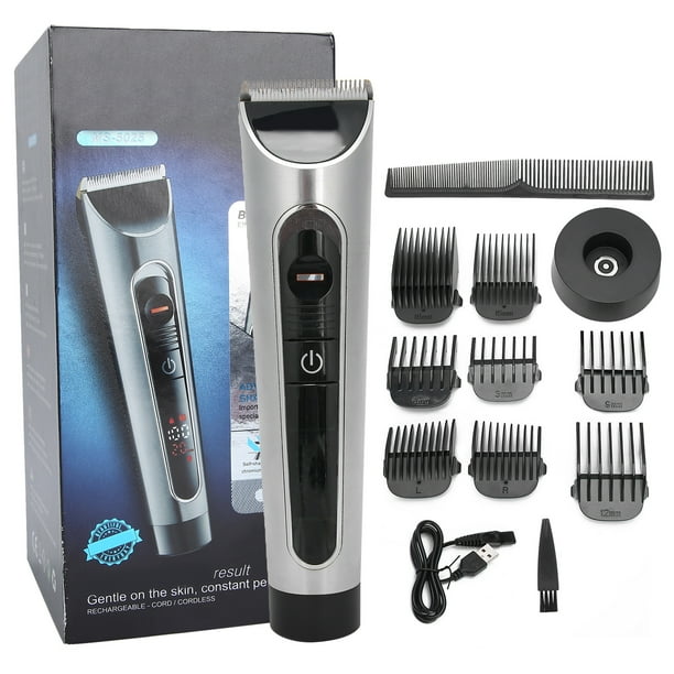 Cortador de pelo eléctrico, pantalla digital, cortadora de pelo eléctrica, cortadora de pelo, funcionamiento suave
