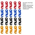 thumbnail image 7 of Hyasfey 20/48/80/100Pcs Aluminum Alloy Guyline Cord Adjuster Tent Tensioner Heavy Duty Outdoor Camping Hiking Backpacking Tent Wind Rope Buckle, 7 of 7