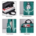 thumbnail image 5 of Lafuoo ECG Wave Pattern Lightweight Backpack, Wear-resistant Multi-pocket Travel Backpack, Suitable for Work, Campus, Mountaineering, Unisex-One Size, 5 of 7