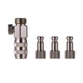 thumbnail image 1 of Airbrush Quick Disconnect Coupler Release Fitting Adapter Connecter with Valve 1/8" Male Fitting 1/4" Female, 1 of 8