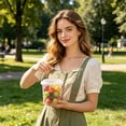 thumbnail image 2 of 10Pcs Clear Drink Tumblers with Handle, Leakproof Single-Hole Lid & Straw, 700ml Reusable Iced Coffee Cups for Fruit Juice, Smoothies, Home Parties & Cafe Use, 2 of 4