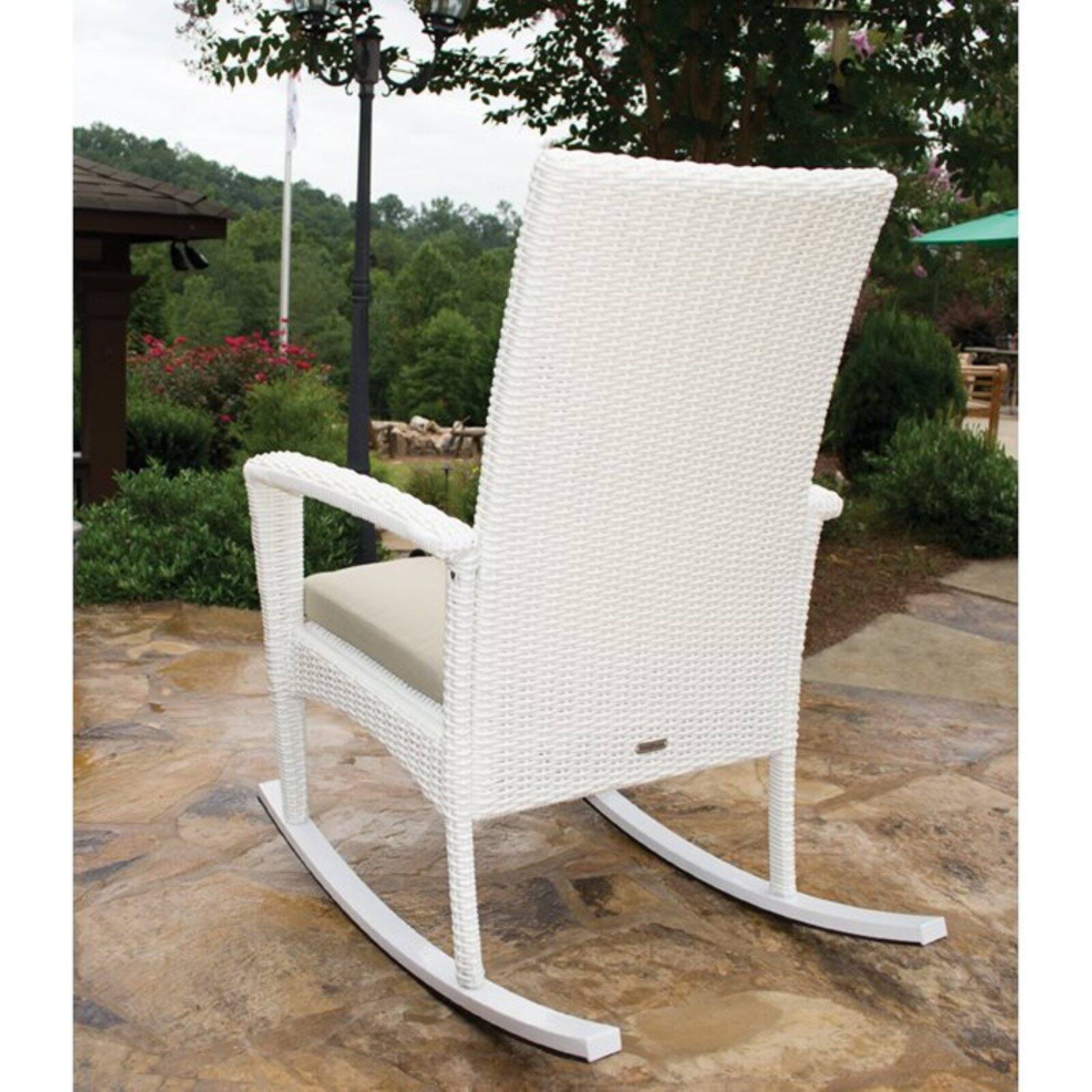 Tortuga Outdoor Bayview Wicker Rocking Chair with Cushion - image 5 of 11