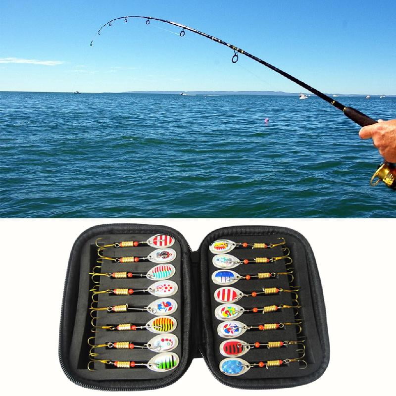 Ensemble De 16 Leurres Cuillères Pour Truite - Spinners Clignotants 2.5g/3g/5g, Pour Pêche Truite, Brochet, Bar, Carpe (avec Sac) - 11