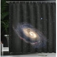 thumbnail image 4 of Ambesonne Galaxy Shower Curtain, Spiral Space Universe, 69"Wx84"L, Black Beige Purple, 4 of 5