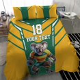 thumbnail image 4 of Ensemble de Literie Rugby Australie Personnalisé Mascotte Koala Style Sportif LT18, 4 of 7