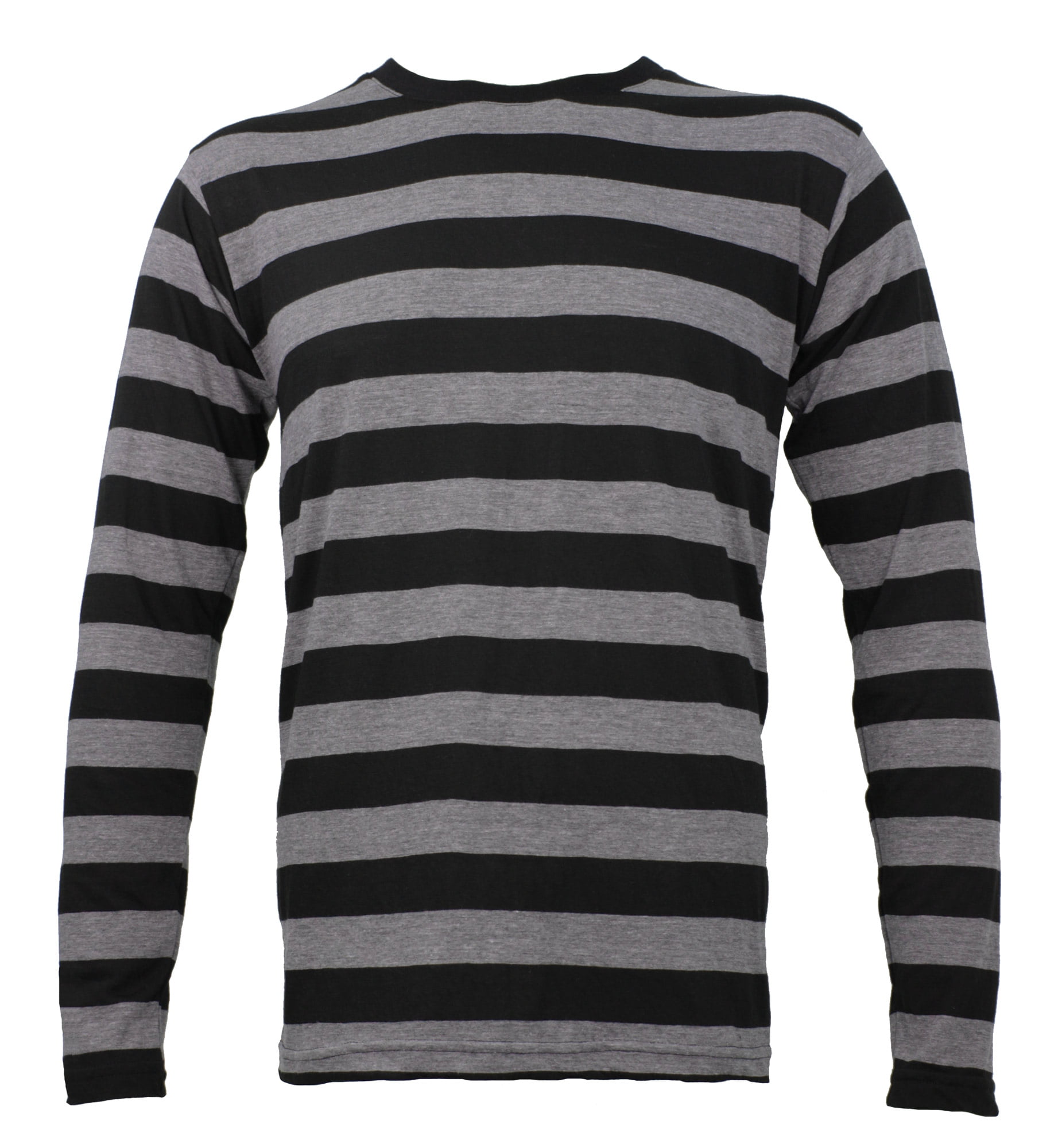 Long Sleeve Striped Shirt Men's Gray XXL - Walmart.com