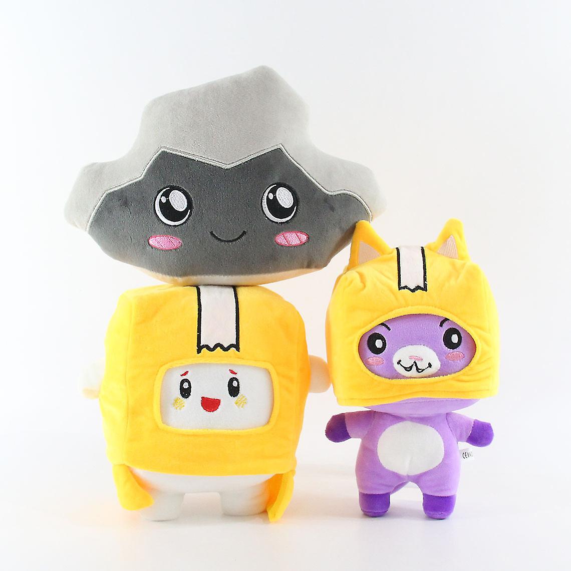 LankyBox Peluche Da Collezione Boxy 15,2 Cm - Morbido E Squadrato - Personaggio Ufficiale Del Canale YouTube Justin & Adam - Regalo Per Bambini Dai 6 Anni